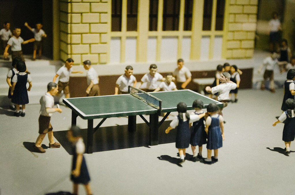 CATS Cambridge students playing table tennis